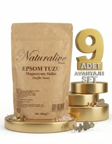 Naturalive Epsom Tuzu İngiliz Tuzu 9x500 Gr - Naturalive