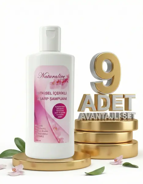 Naturalive Eşarp Şampuanı 9x200 Ml - 1