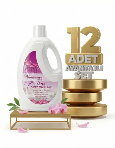 Naturalive Genel Yüzey Temizleyici 12x2,5 Lt - 1