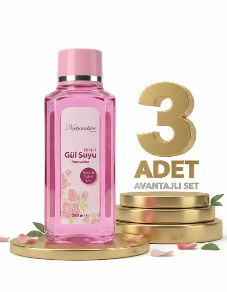 Naturalive Gül Suyu 3x250 Ml - 1