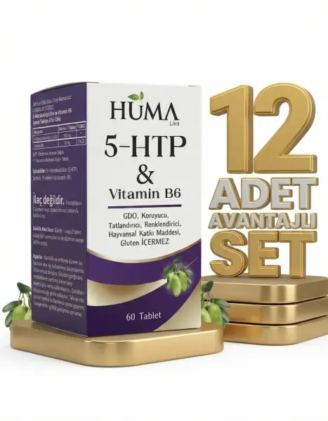 Naturalive Huma 5 Htp Vitamin B6 60lı x12 - 1
