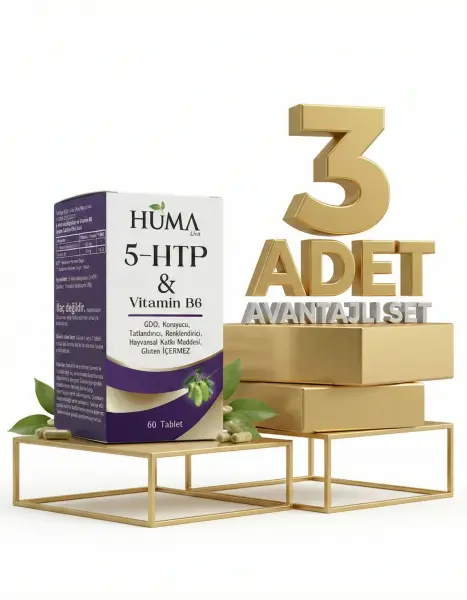 Naturalive Huma 5 Htp Vitamin B6 60lı x3 - 1