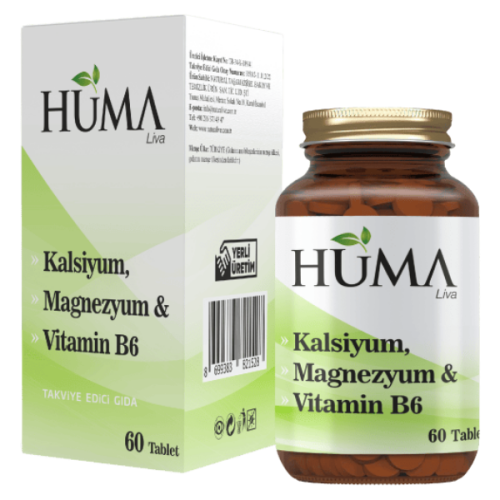 Naturalive Huma Kalsiyum, Magnezyum Vitamin B6 60 Tablet - NATURALİVE