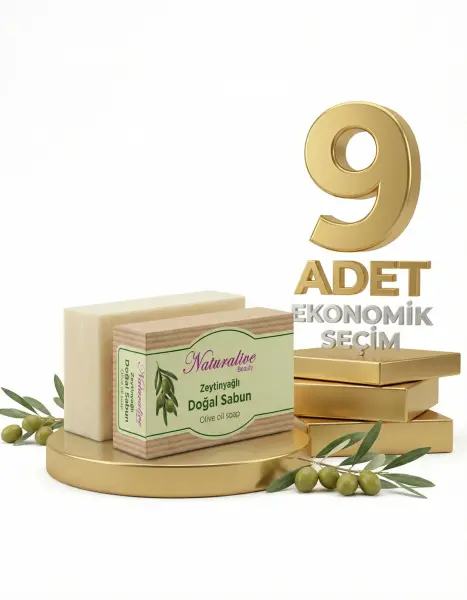 Naturalive Katı Zeytinyağlı Sabun 9x120 Gr - 1
