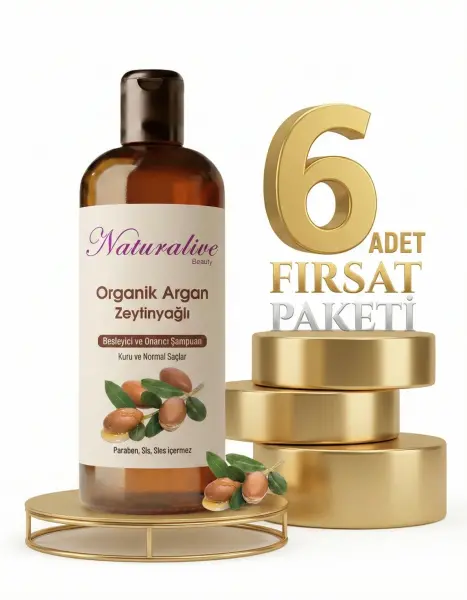 Naturalive Kuru Saçlar İçin Şampuan 6x500 Ml - 1