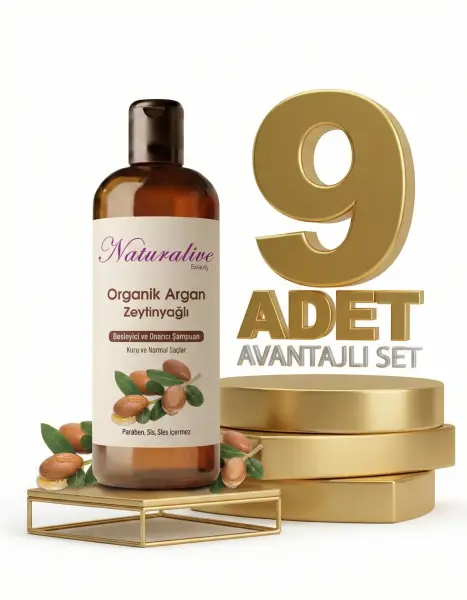 Naturalive Kuru Saçlar İçin Şampuan 9x500 Ml - 1
