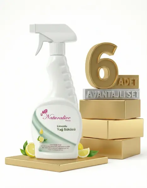 Naturalive Limonlu Yağ Çözücü 6x500 Ml - 1