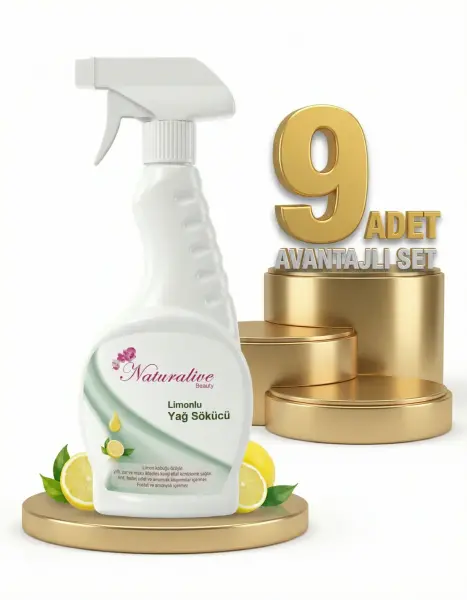 Naturalive Limonlu Yağ Çözücü 9x500 Ml - 1