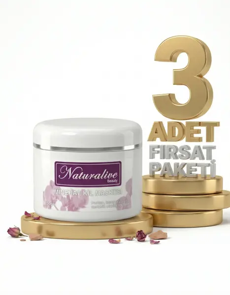 Naturalive Mineral Kil Maskesi 3x150 Gr - 1