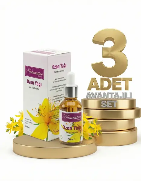 Naturalive Ozon Yağı Sarıkantaronlu 3x50 Ml - 1