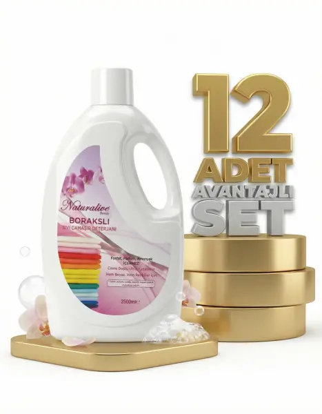 Naturalive Renkliler Sıvı Çamaşır Deterjanı 12x2,50 Lt - 1