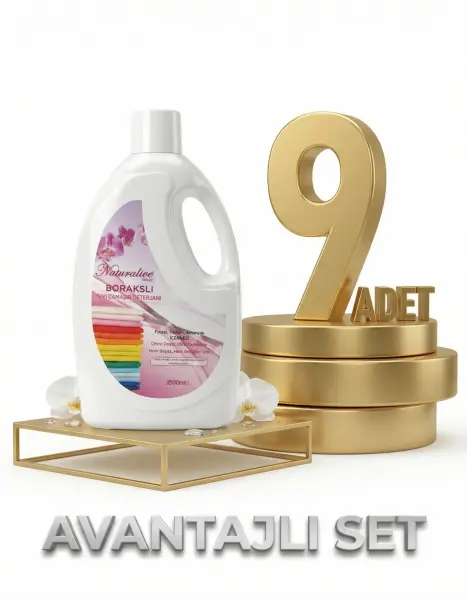 Naturalive Renkliler Sıvı Çamaşır Deterjanı 9x2,50 Lt - 1
