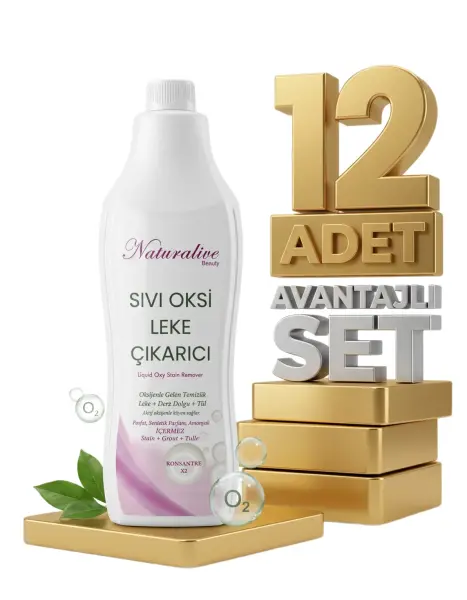 Naturalive Sıvı Oksi Leke Çıkarıcı 12x1000 Ml - 1