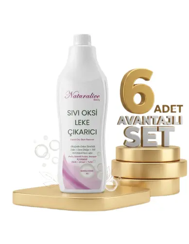 Naturalive Sıvı Oksi Leke Çıkarıcı 6x1000 Ml - NATURALİVE