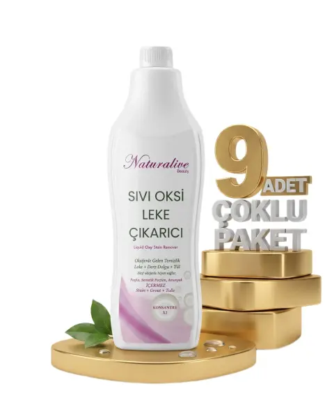 Naturalive Sıvı Oksi Leke Çıkarıcı 9x1000 Ml - 1