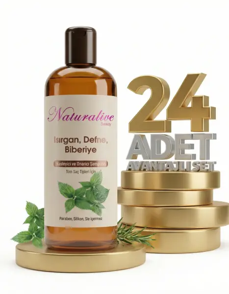 Naturalive Tüm Saçlar İçin Şampuanı 24x500 Ml - 1