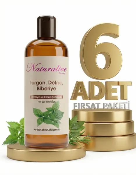 Naturalive Tüm Saçlar İçin Şampuanı 6x500 Ml - 1