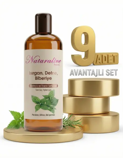 Naturalive Tüm Saçlar İçin Şampuanı 9x500 Ml - 1