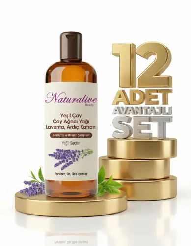 Naturalive Yağlı Saçlar İçin Şampuan 12x500 Ml - Naturalive