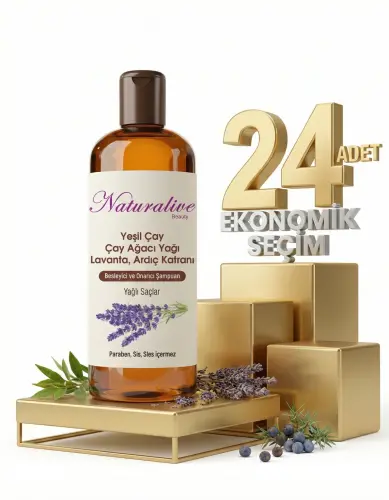 Naturalive Yağlı Saçlar İçin Şampuan 24x500 Ml - Naturalive