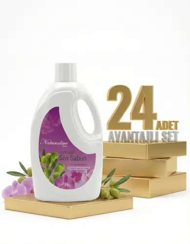 Naturalive Zeytinyağlı Sıvı El Sabunu 24x2,5 Lt - Naturalive