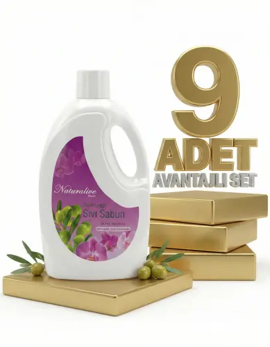 Naturalive Zeytinyağlı Sıvı El Sabunu 9x2,5 Lt - NATURALİVE BEAUTY