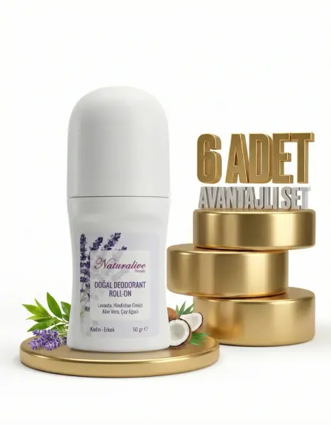 Naturelive Doğal Hindistan Cevizli Roll-on Deodorant 6x50 Gr - 1