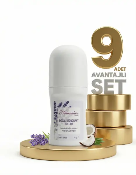 Naturelive Doğal Hindistan Cevizli Roll-on Deodorant 9x50 Gr - 1