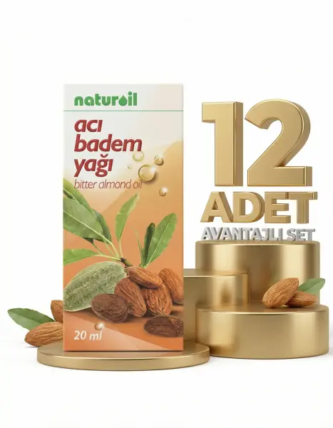 Naturoil Acı Badem Yağı 12x20 Cc - 1