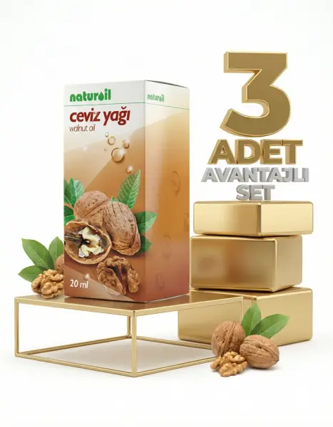 Naturoil Ceviz Yağı 3x20 Ml - 1