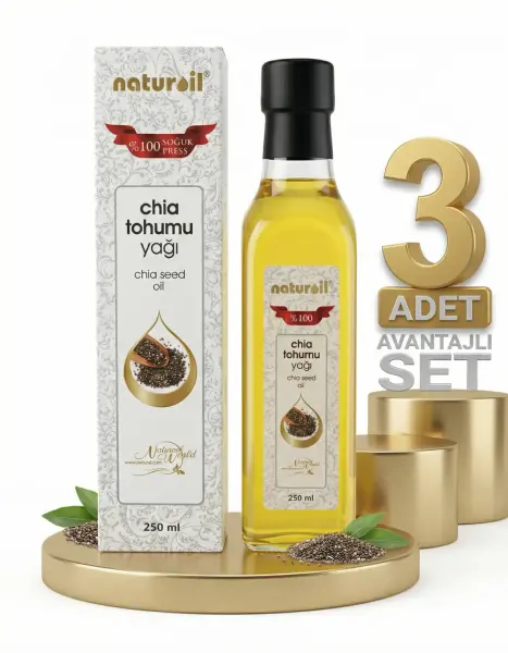 Naturoil Chıa Tahumu Yağı 3x250 Gr - 1