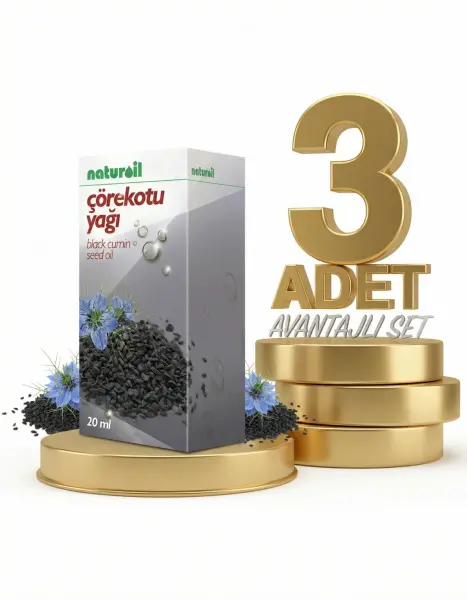 Naturoil Çörek Otu Yağı 3x20 Cc - 1