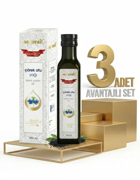 Naturoil Çörek Otu Yağı 3x250 Ml - 1