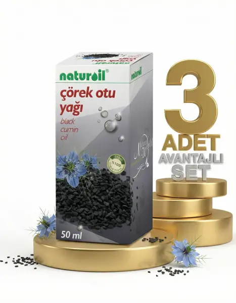 Naturoil Çörek Otu Yağı 3x50 Cc - 1