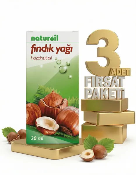 Naturoil Fındık Yağı 3x20 Ml - 1