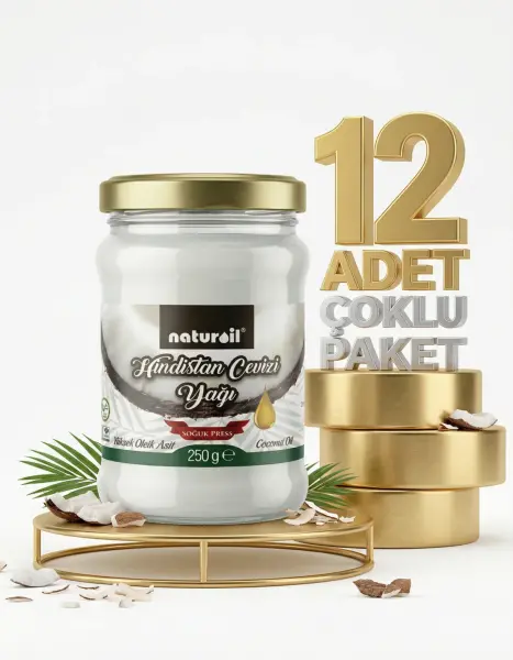 Naturoil Hindistan Cevizi Yağı 12x250 Gr - 1