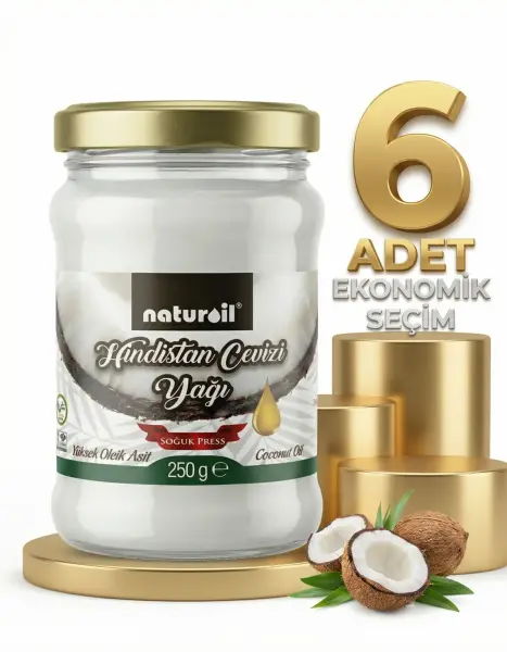 Naturoil Hindistan Cevizi Yağı 6x250 Gr - 1