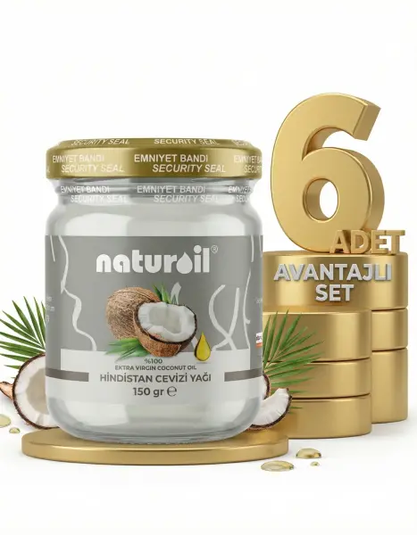 Naturoil Hindistan Cevizi Yağı 6x80 Gr - 1