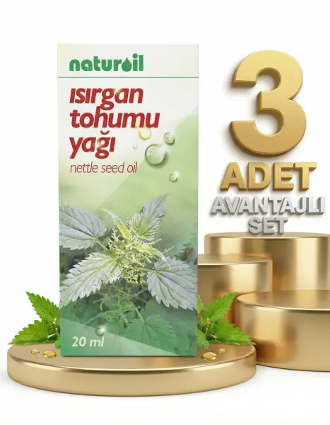 Naturoil Isırgan Tohumu Yağı 3x20 Cc - 1