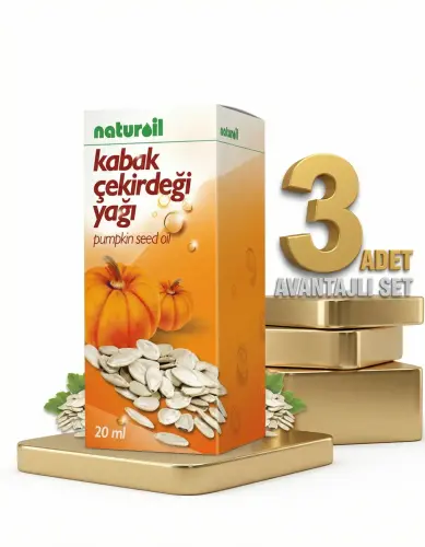 Naturoil Kabak Çekirdeği Yağı 3x20 Cc - Naturoil