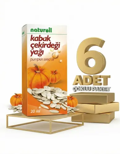 Naturoil Kabak Çekirdeği Yağı 6x20 Cc - Naturoil