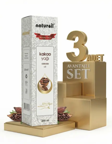 Naturoil Kakao Yağı 3x250 Ml - 1