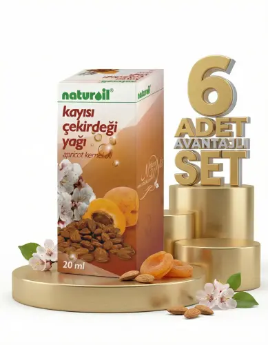 Naturoil Kayısı Çekirdeği Yağı 6x20 Cc - NATUROİL