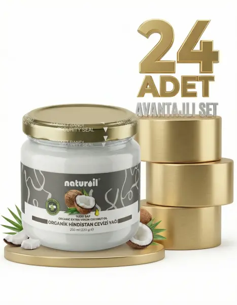 Naturoil Organik Hindistan Cevizi Yağı 24x250 Ml - 1