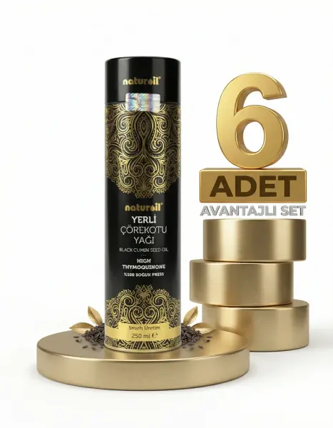 Naturoil Silindir Kutu Çörek Otu Yağı 6x250 Ml - 1