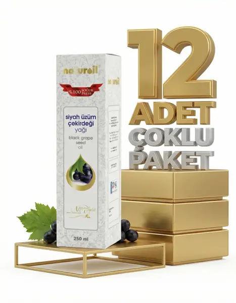 Naturoil Siyah Üzüm Çekirdeği Yağı 12x250 Ml - 1