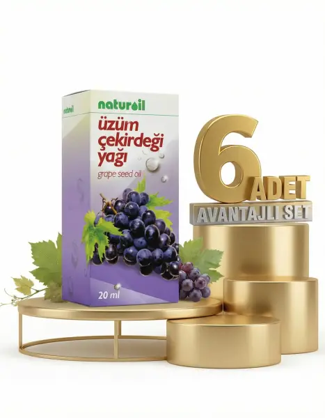 Naturoil Üzüm Çekirdeği Yağı 6x20 Cc - 1