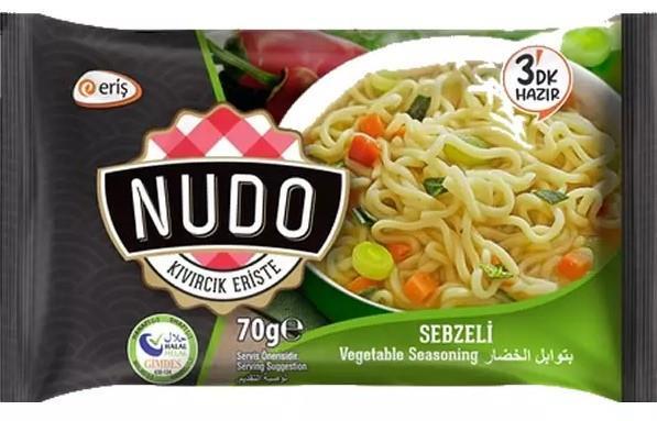 Nudo Sebzeli Kıvırcık Erişte 80 Gr - 1