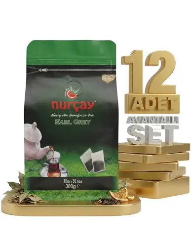 Nurçay Demlik Earl Grey 12x(10X30 GR) - NURÇAY