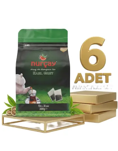 Nurçay Demlik Earl Grey 6x(10X30 GR) - NURÇAY
